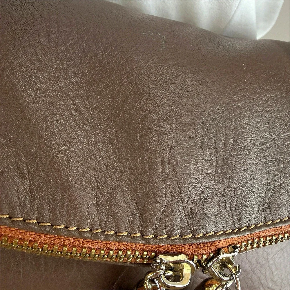 Vintage PONTI FIRENZE Brown Leather Crossbody Purse Bag Tassel Italy Travel